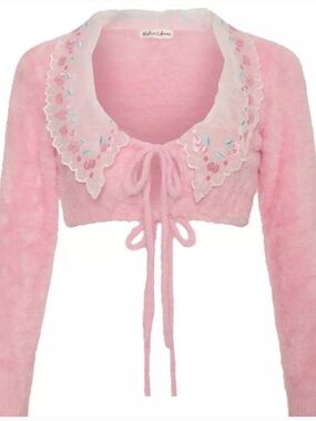 For Love & Lemons Sweet Cherries Cardigan (Medium)